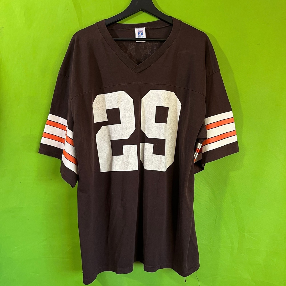 Vintage 90s Logo 7 Eric Turner 29 Football Jersey T-Shirt Cleveland Brown XL
